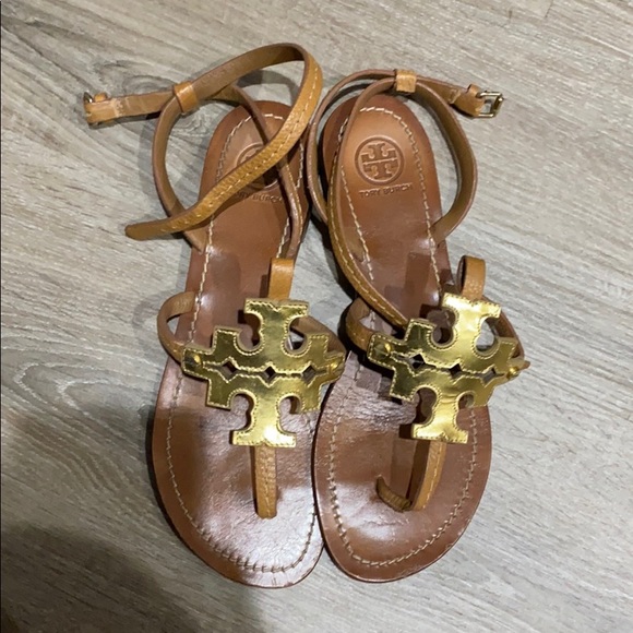 Tory Burch Shoes - Tory Burch Gold Phoebe Sandal